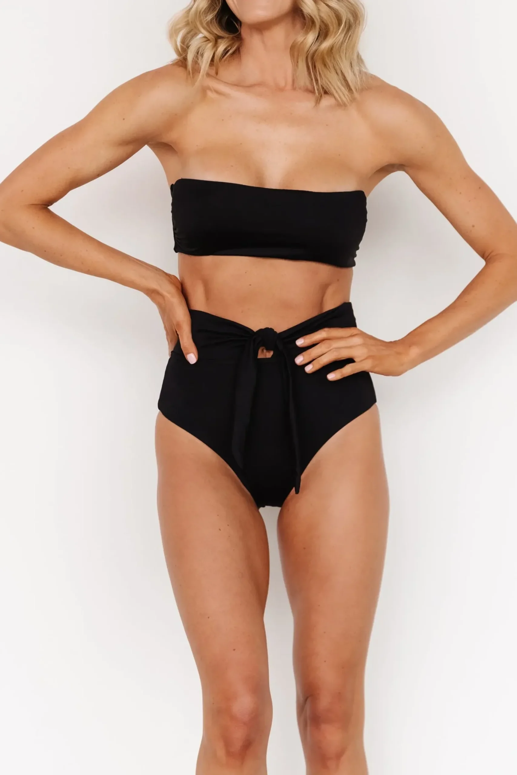 Baltic Born bikini|Milos High Waist Bikini Bottom | Black