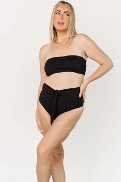 Baltic Born bikini|Milos High Waist Bikini Bottom | Black