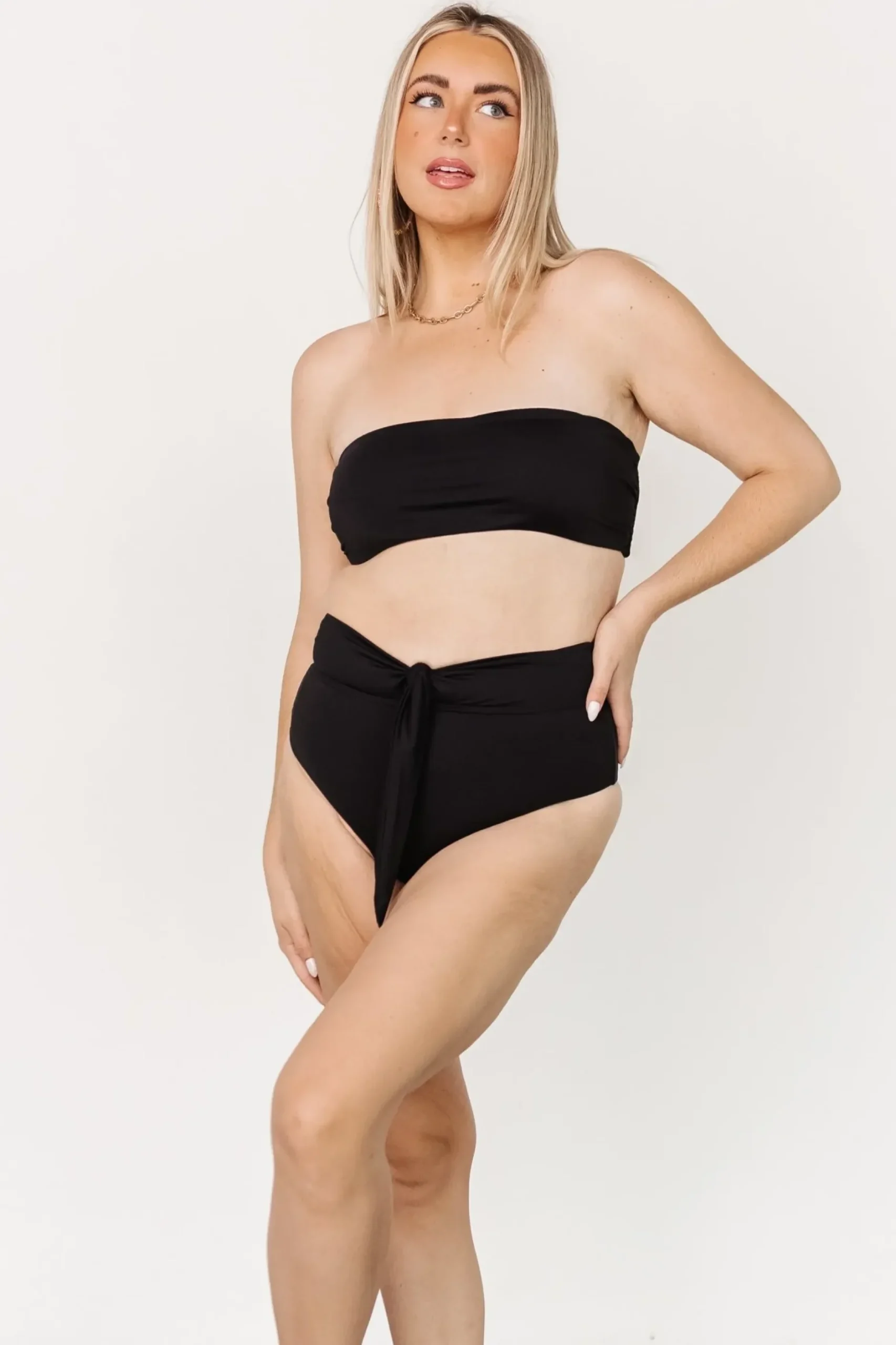 Baltic Born bikini|Milos High Waist Bikini Bottom | Black