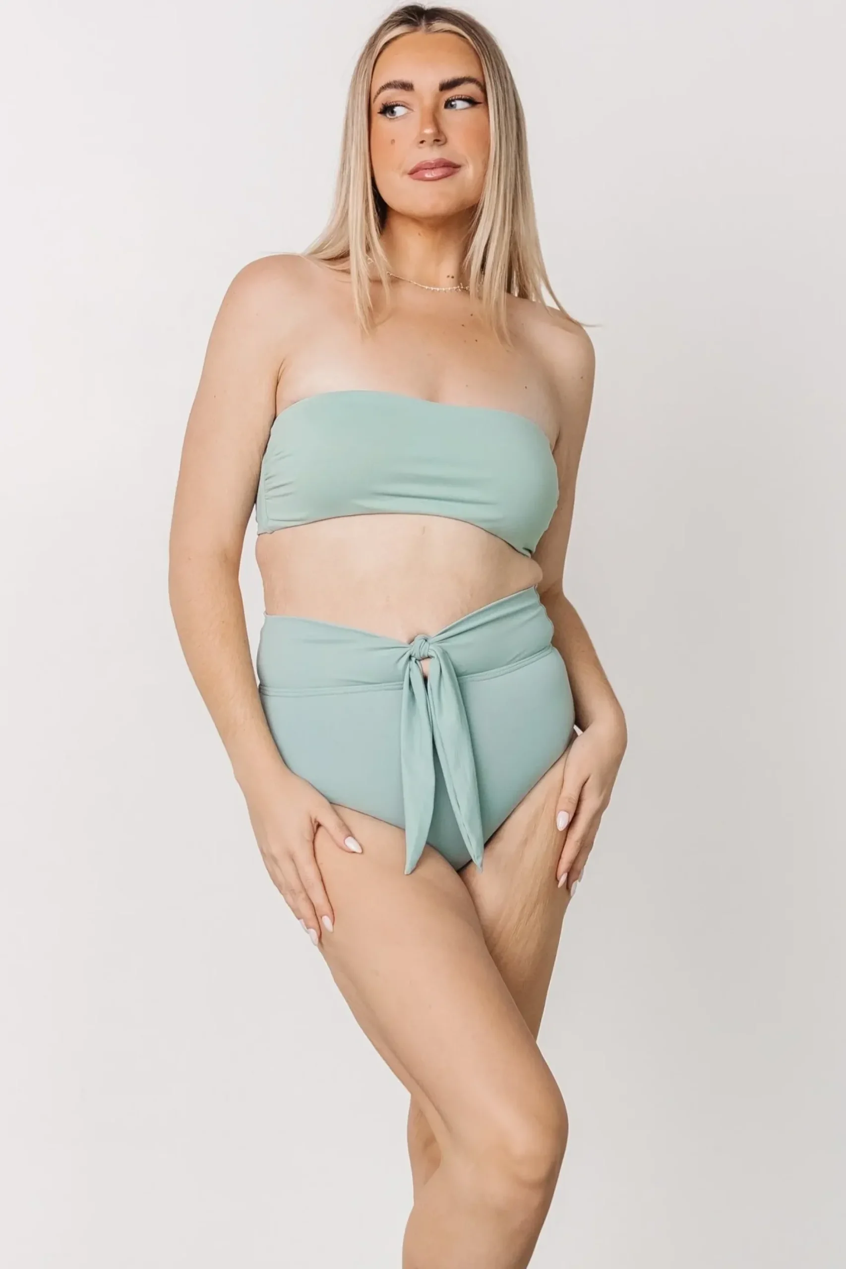 Baltic Born SWIM|Milos High Waist Bikini Bottom | Sage