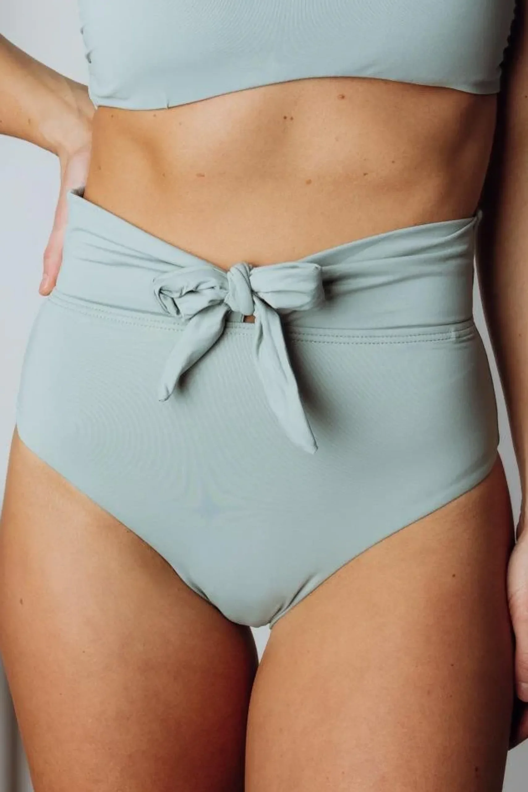 Baltic Born SWIM|Milos High Waist Bikini Bottom | Sage
