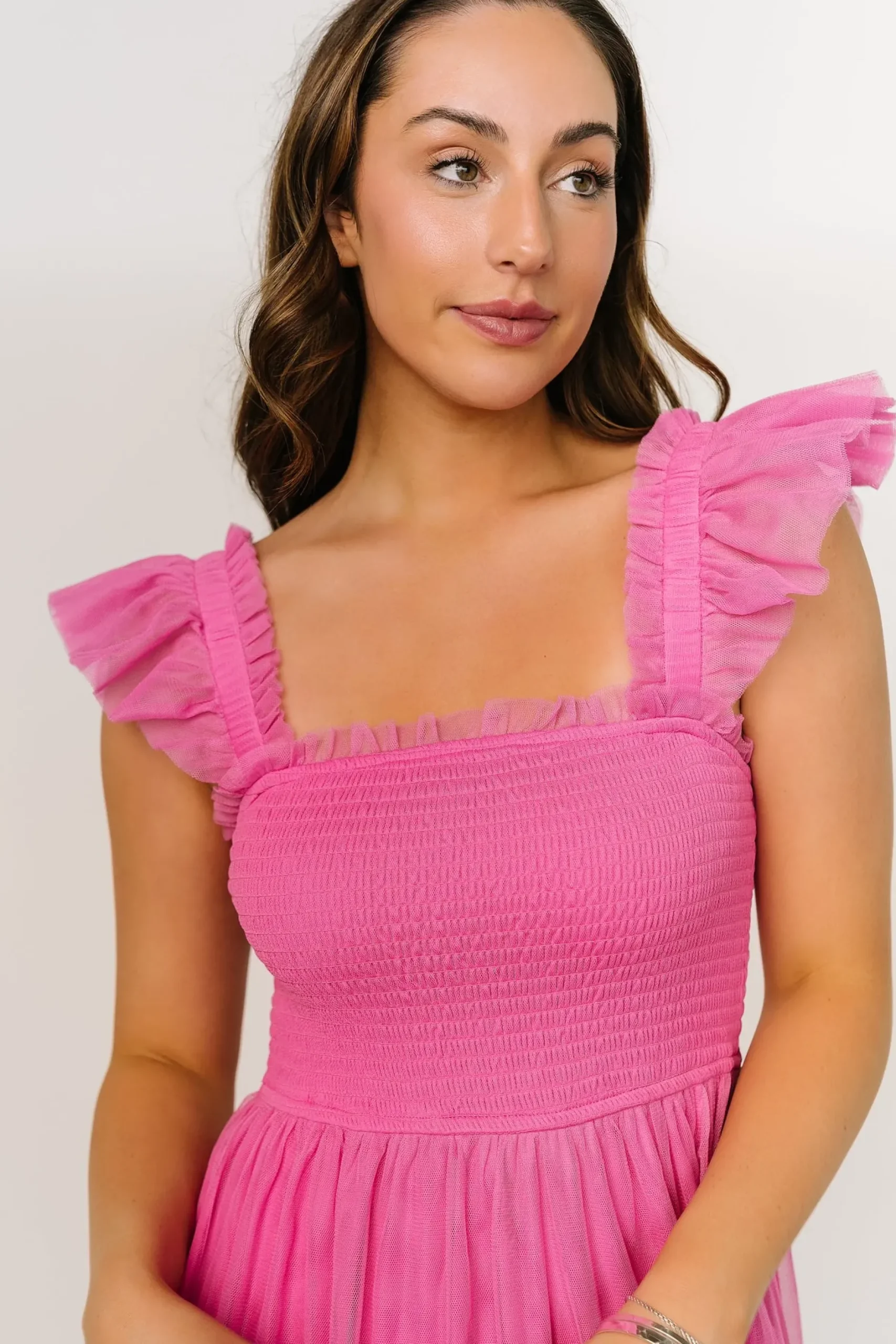 Baltic Born midi dresses|Mindi Tulle Midi Dress | Pink