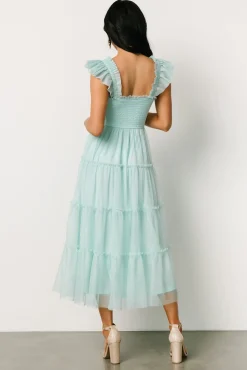 Baltic Born midi dresses|Mindi Tulle Midi Dress | Sea Blue