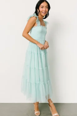 Baltic Born midi dresses|Mindi Tulle Midi Dress | Sea Blue