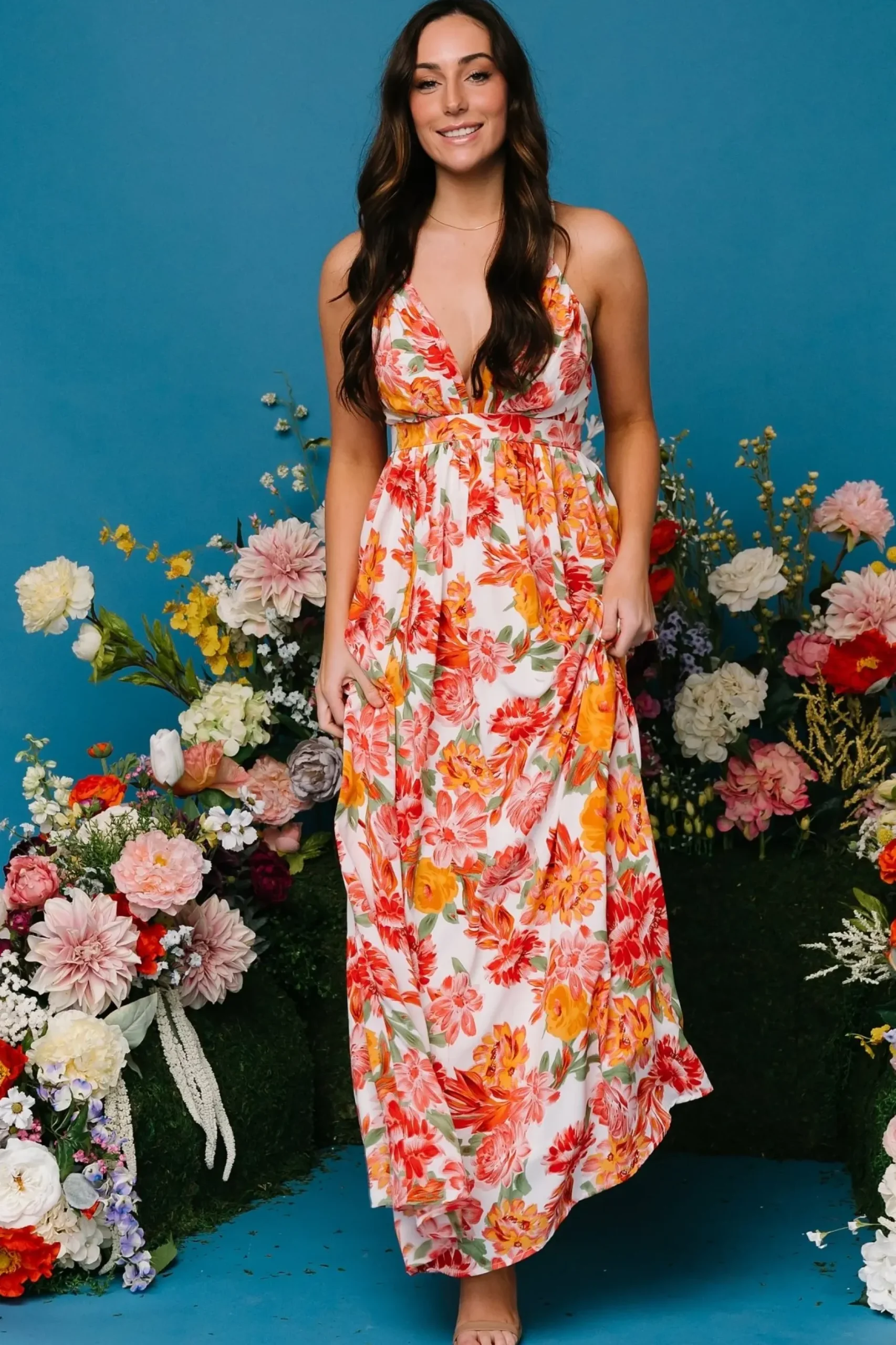 Baltic Born COMING SOON|Miramar Maxi Dress | Off White Floral