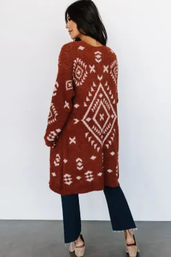 Baltic Born sweaters|cardigans|Missoula Oversized Cardigan | Rust + Beige