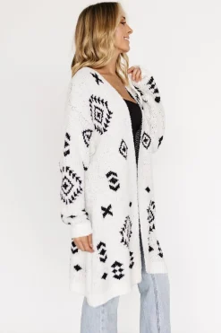 Baltic Born sweaters|cardigans|Missoula Oversized Cardigan | Off White + Black
