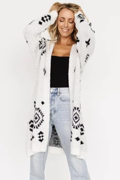 Baltic Born sweaters|cardigans|Missoula Oversized Cardigan | Off White + Black