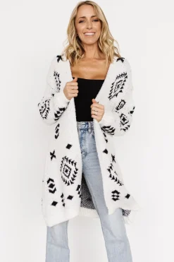 Baltic Born sweaters|cardigans|Missoula Oversized Cardigan | Off White + Black