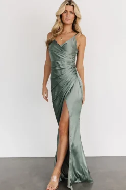 Baltic Born COMING SOON|Monet Satin Gown | Eucalyptus