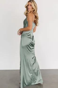 Baltic Born COMING SOON|Monet Satin Gown | Eucalyptus