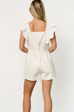 Baltic Born COMING SOON|Montgomery Denim Romper | Ivory