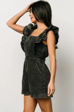 Baltic Born COMING SOON|Montgomery Denim Romper | Black