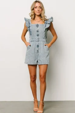 Baltic Born COMING SOON|Montgomery Denim Romper | Blue