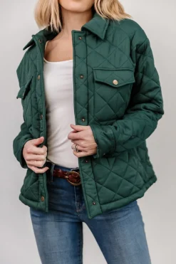 Baltic Born TOPS|outerwear|Nadia Button Up Jacket | Emerald
