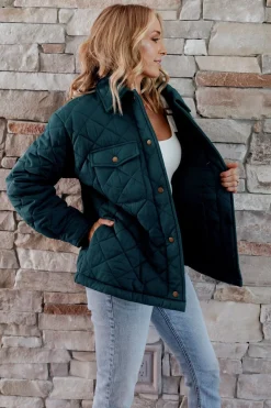 Baltic Born TOPS|outerwear|Nadia Button Up Jacket | Emerald