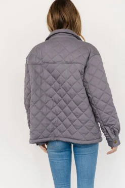 Baltic Born TOPS|outerwear|Nadia Button Up Jacket | Slate