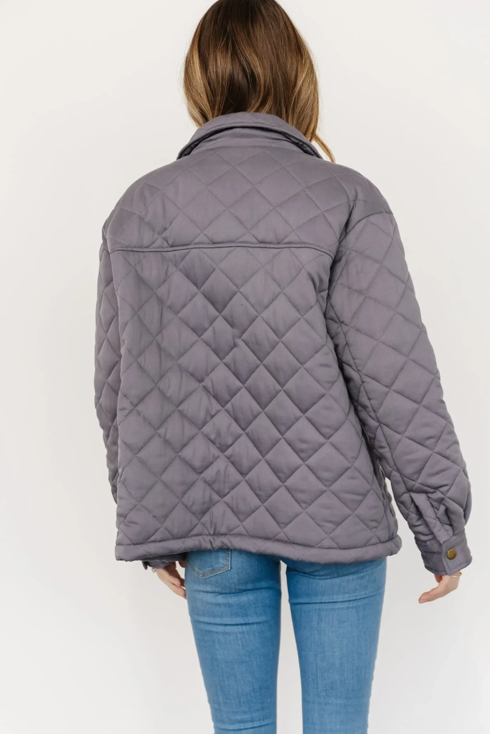 Baltic Born TOPS|outerwear|Nadia Button Up Jacket | Slate