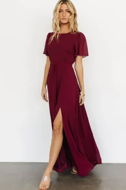 Baltic Born BEST SELLERS|Naomi Short Sleeve Maxi Dress | Mulberry