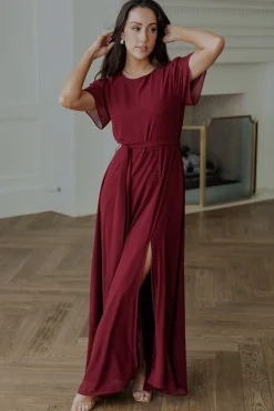 Baltic Born BEST SELLERS|Naomi Short Sleeve Maxi Dress | Mulberry