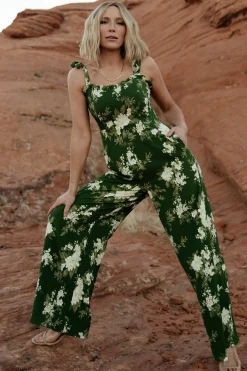 Baltic Born JUMPSUITS + ROMPERS|Naples Sleeveless Jumpsuit | Olive Multi