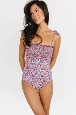Baltic Born one piece|COMING SOON|Nikki Smocked One Piece | Neon Floral