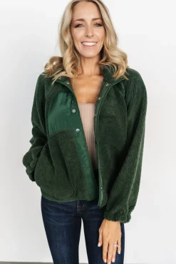 Baltic Born outerwear|Noah Sherpa Jacket | Hunter Green