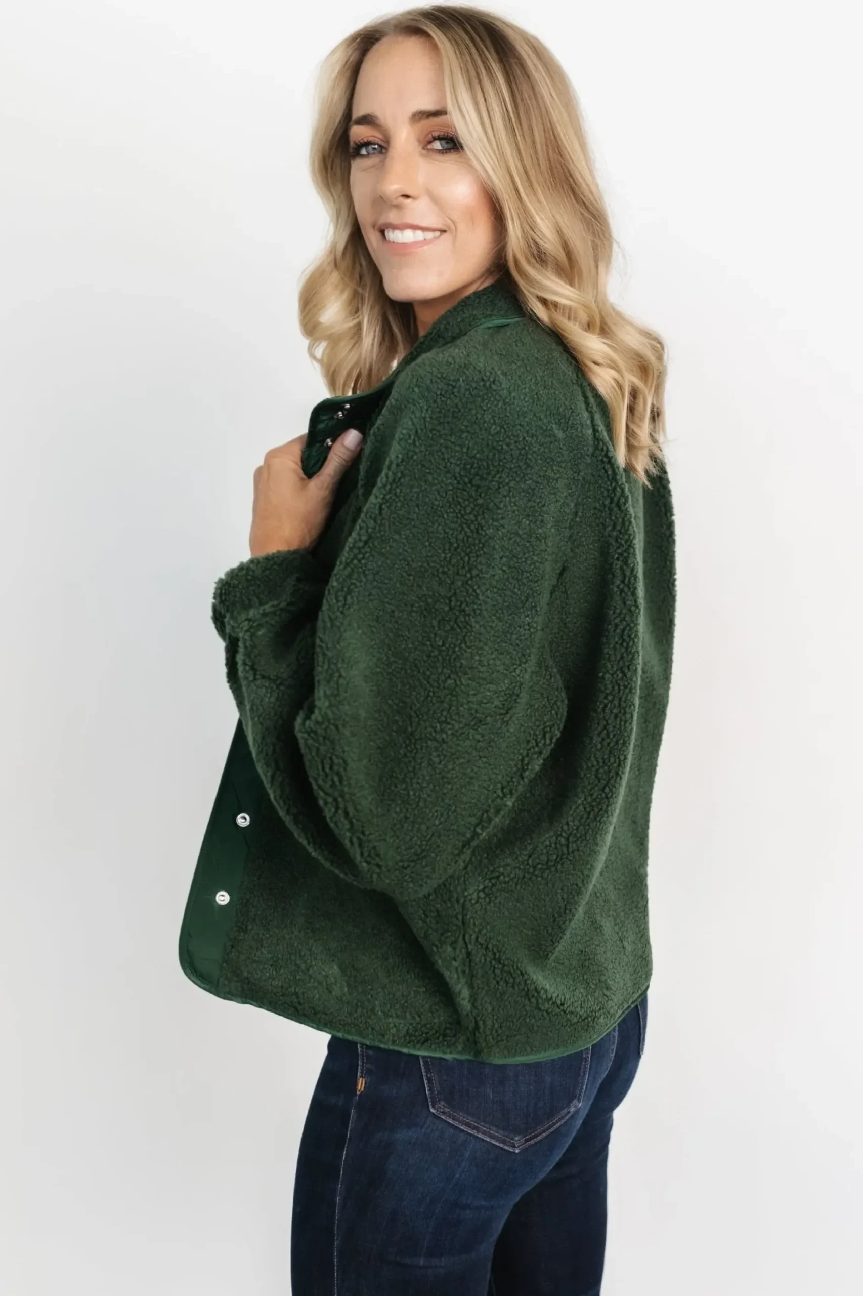 Baltic Born outerwear|Noah Sherpa Jacket | Hunter Green