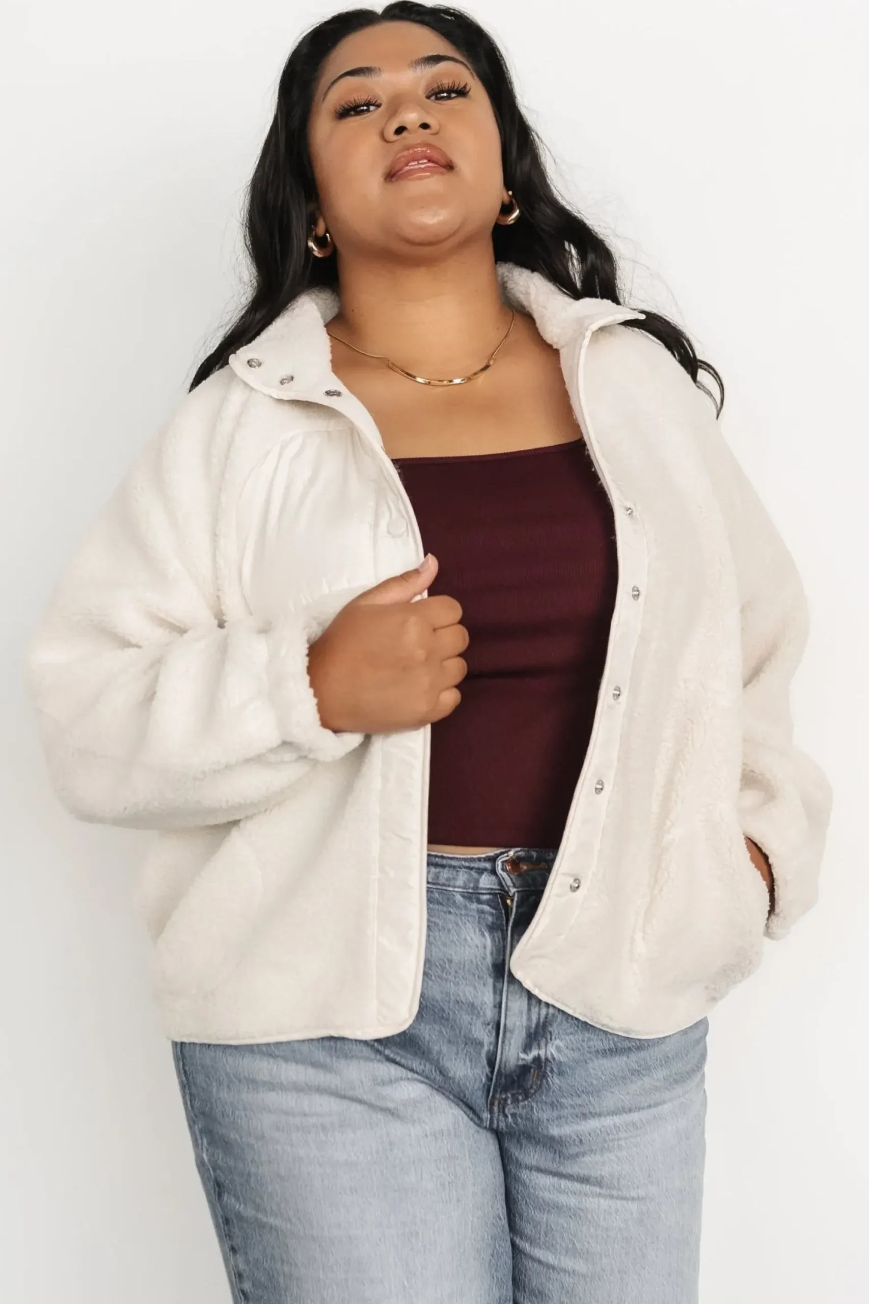 Baltic Born outerwear|Noah Sherpa Jacket | Ivory
