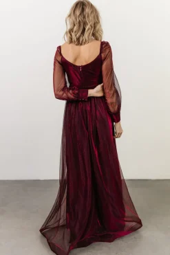Baltic Born embellished + sequined|Octavia Shimmer Gown | Mulberry