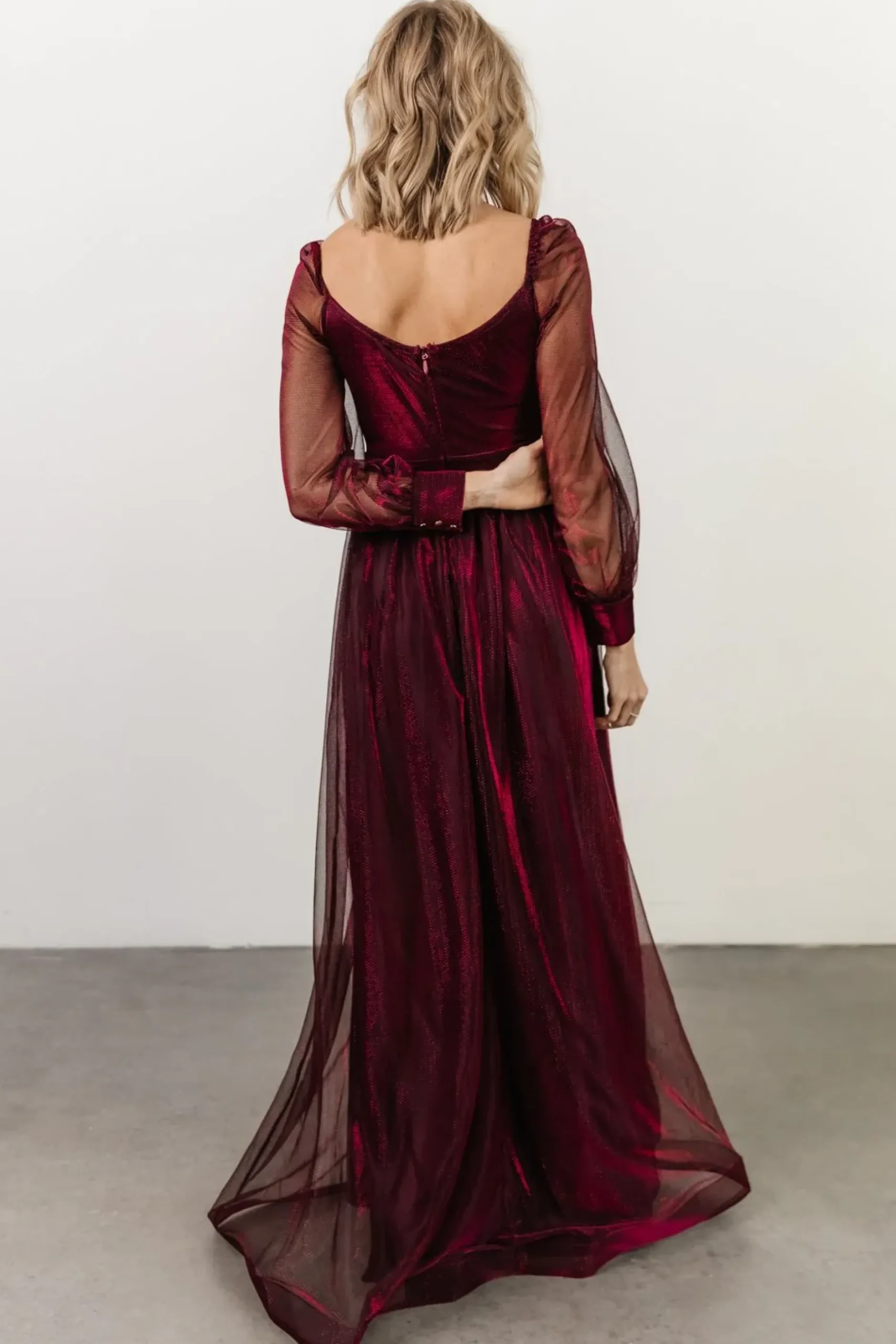 Baltic Born embellished + sequined|Octavia Shimmer Gown | Mulberry