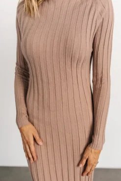 Baltic Born maxi dresses|TOPS|Oliver Ribbed Sweater Dress | Mocha