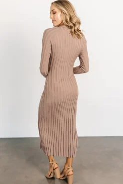 Baltic Born maxi dresses|TOPS|Oliver Ribbed Sweater Dress | Mocha