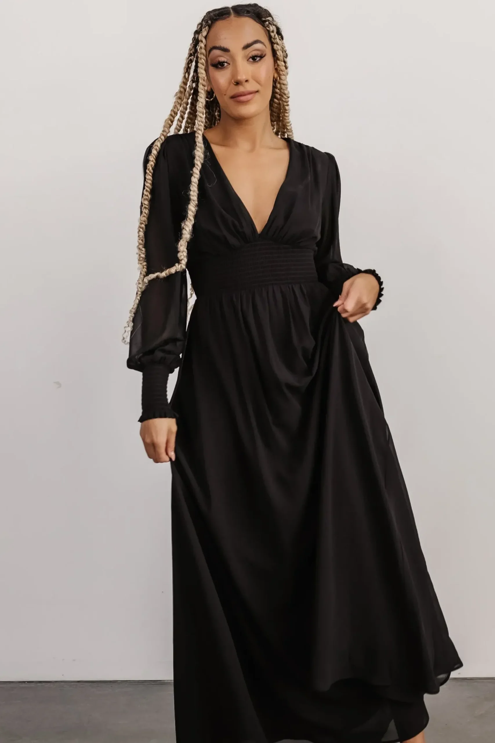 Baltic Born WEDDING SUITE|wedding guest|Olivia Maxi Dress | Black