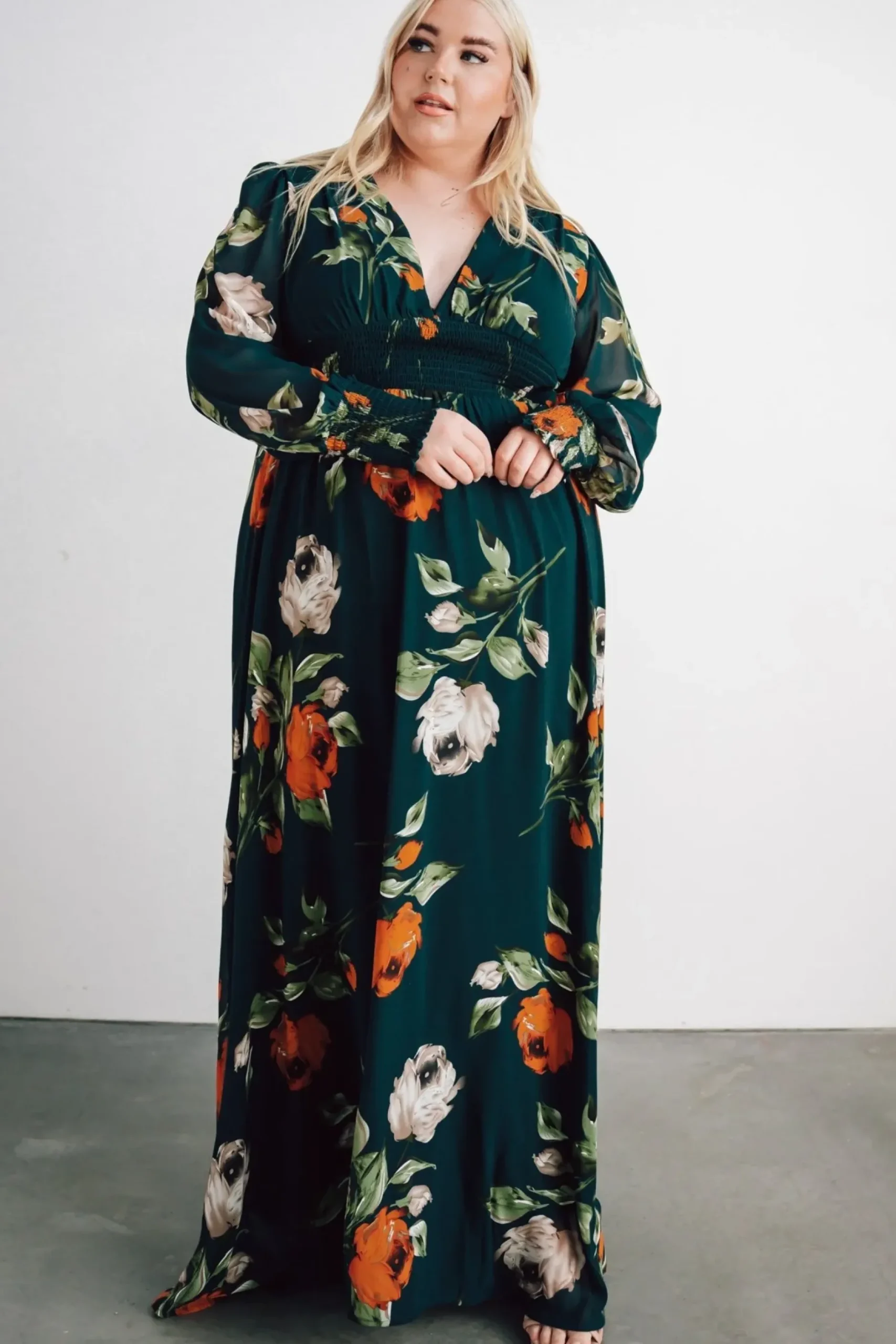 Baltic Born WEDDING SUITE|wedding guest|Olivia Maxi Dress | Deep Topaz Floral
