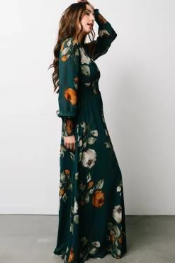 Baltic Born WEDDING SUITE|wedding guest|Olivia Maxi Dress | Deep Topaz Floral