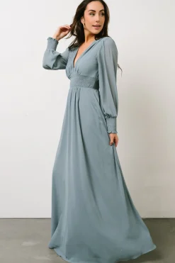 Baltic Born WEDDING SUITE|wedding guest|Olivia Maxi Dress | Dusty Blue