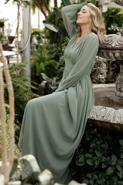 Baltic Born WEDDING SUITE|wedding guest|Olivia Maxi Dress | Eucalyptus