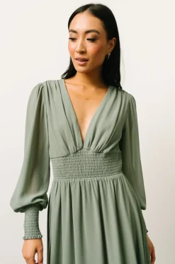 Baltic Born WEDDING SUITE|wedding guest|Olivia Maxi Dress | Eucalyptus