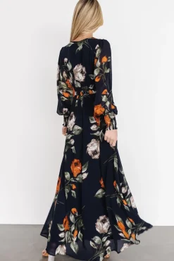 Baltic Born WEDDING SUITE|wedding guest|Olivia Maxi Dress | Midnight Navy Floral