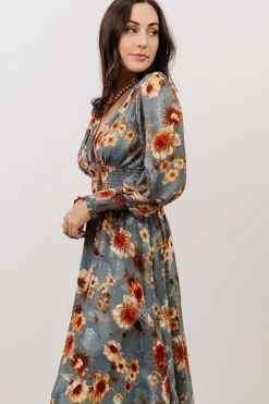 Baltic Born WEDDING SUITE|wedding guest|Olivia Maxi Dress | Slate + Rust Floral