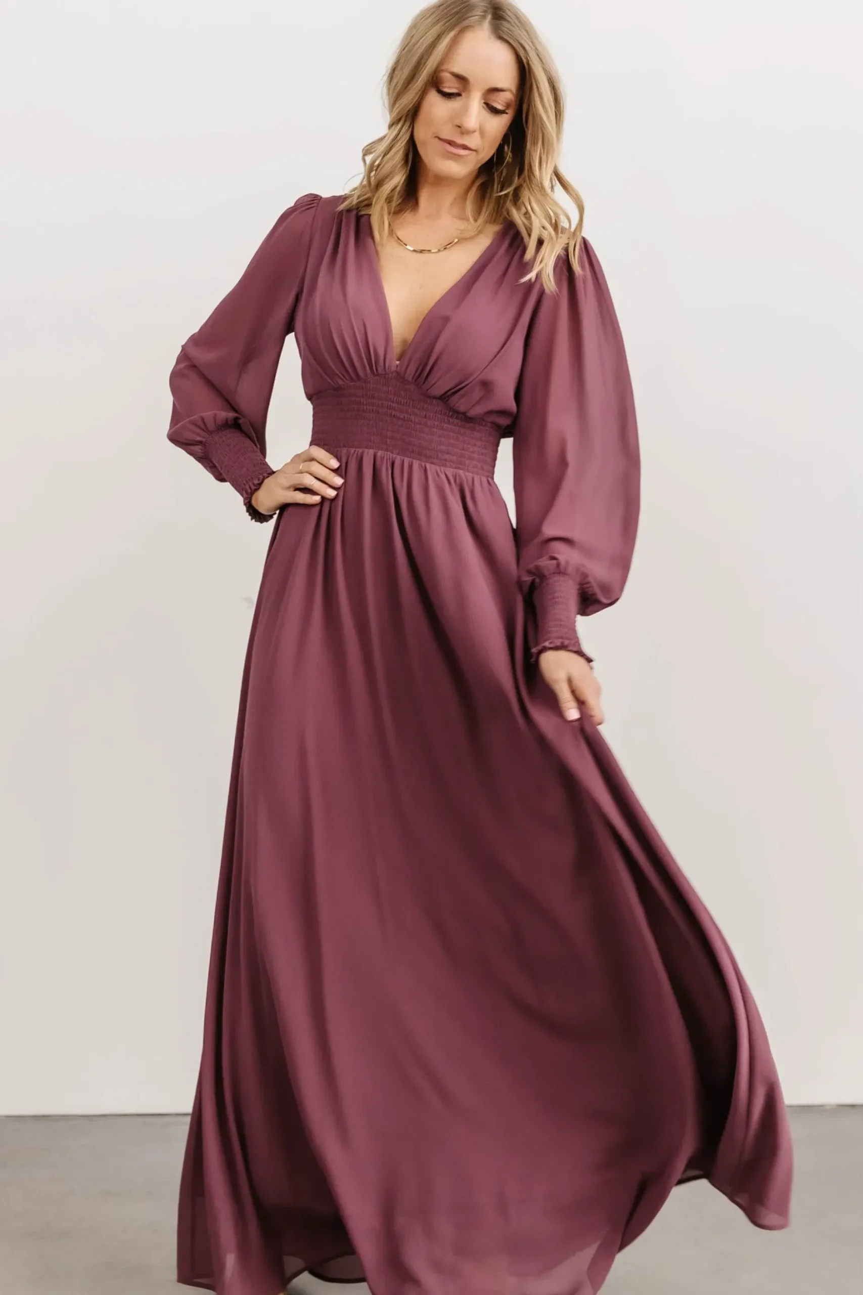 Baltic Born WEDDING SUITE|wedding guest|Olivia Maxi Dress | Vintage Plum
