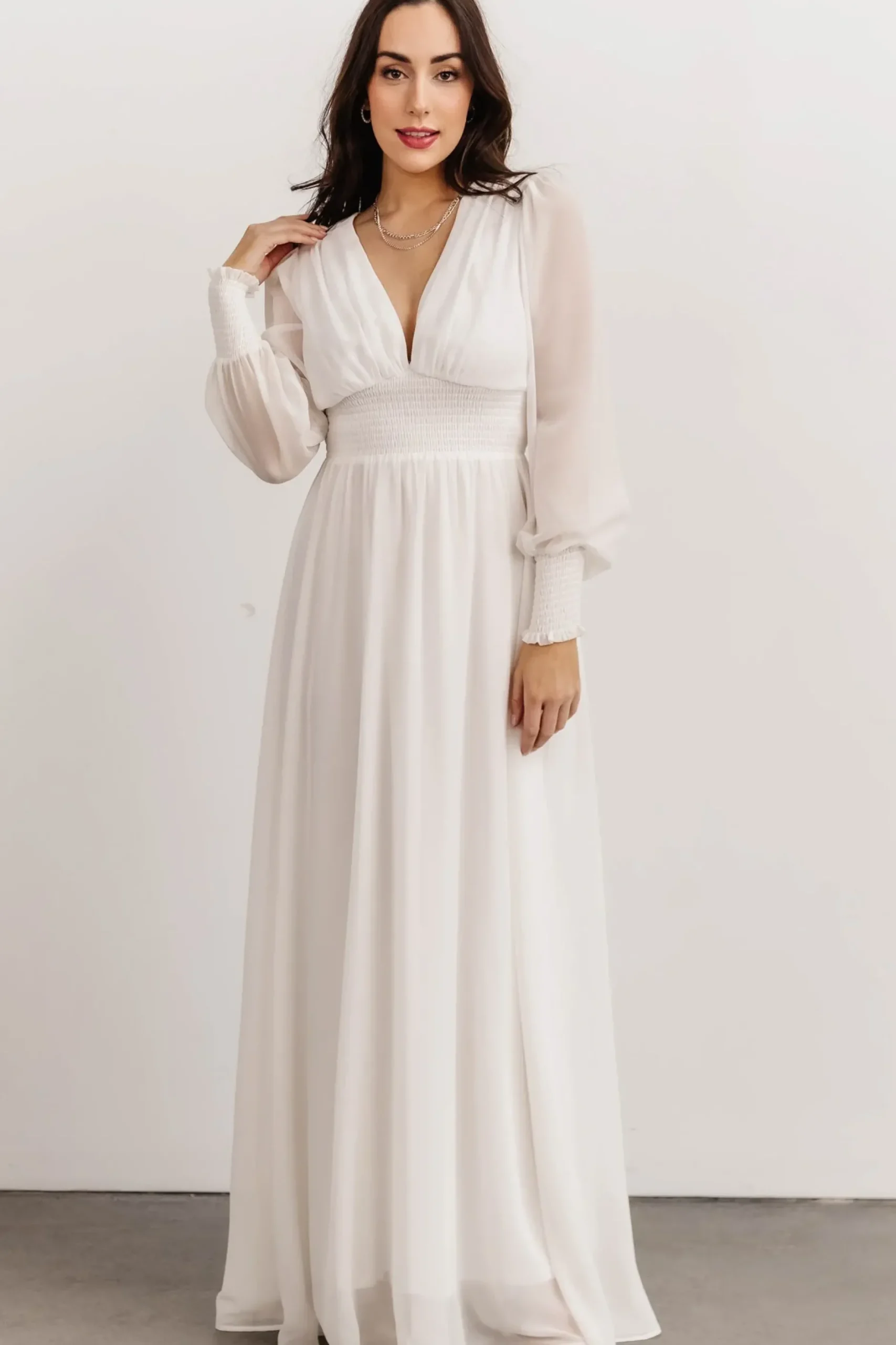 Baltic Born WEDDING SUITE|wedding guest|Olivia Maxi Dress | White