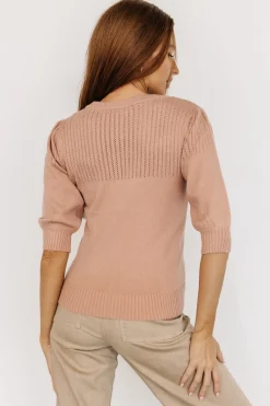 Baltic Born blouses + shirts|sweaters|Opal Knit Sweater | Vintage Rose