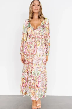 Baltic Born bump friendly|Ophelia Maxi Dress | Multi Print