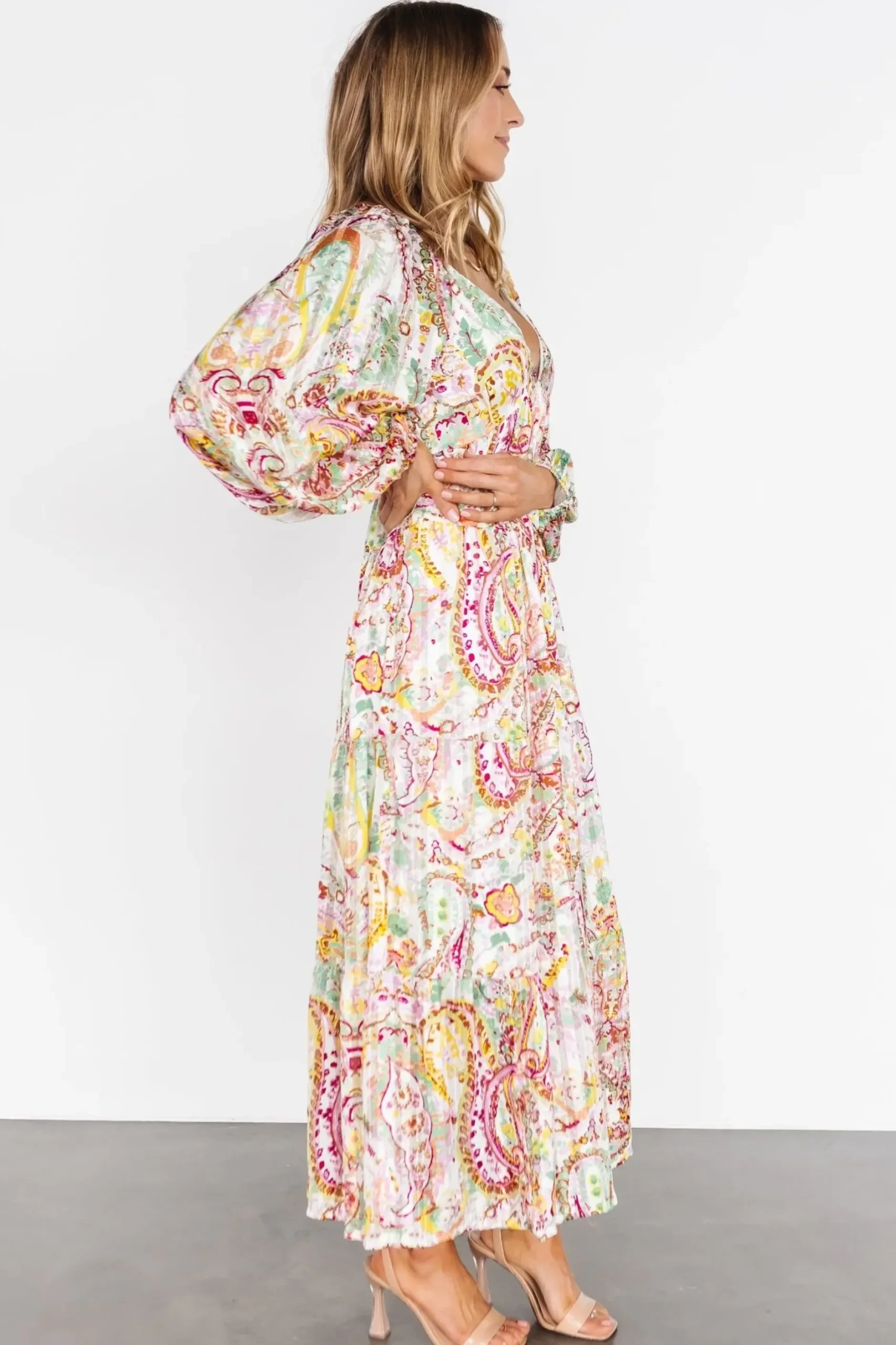 Baltic Born bump friendly|Ophelia Maxi Dress | Multi Print