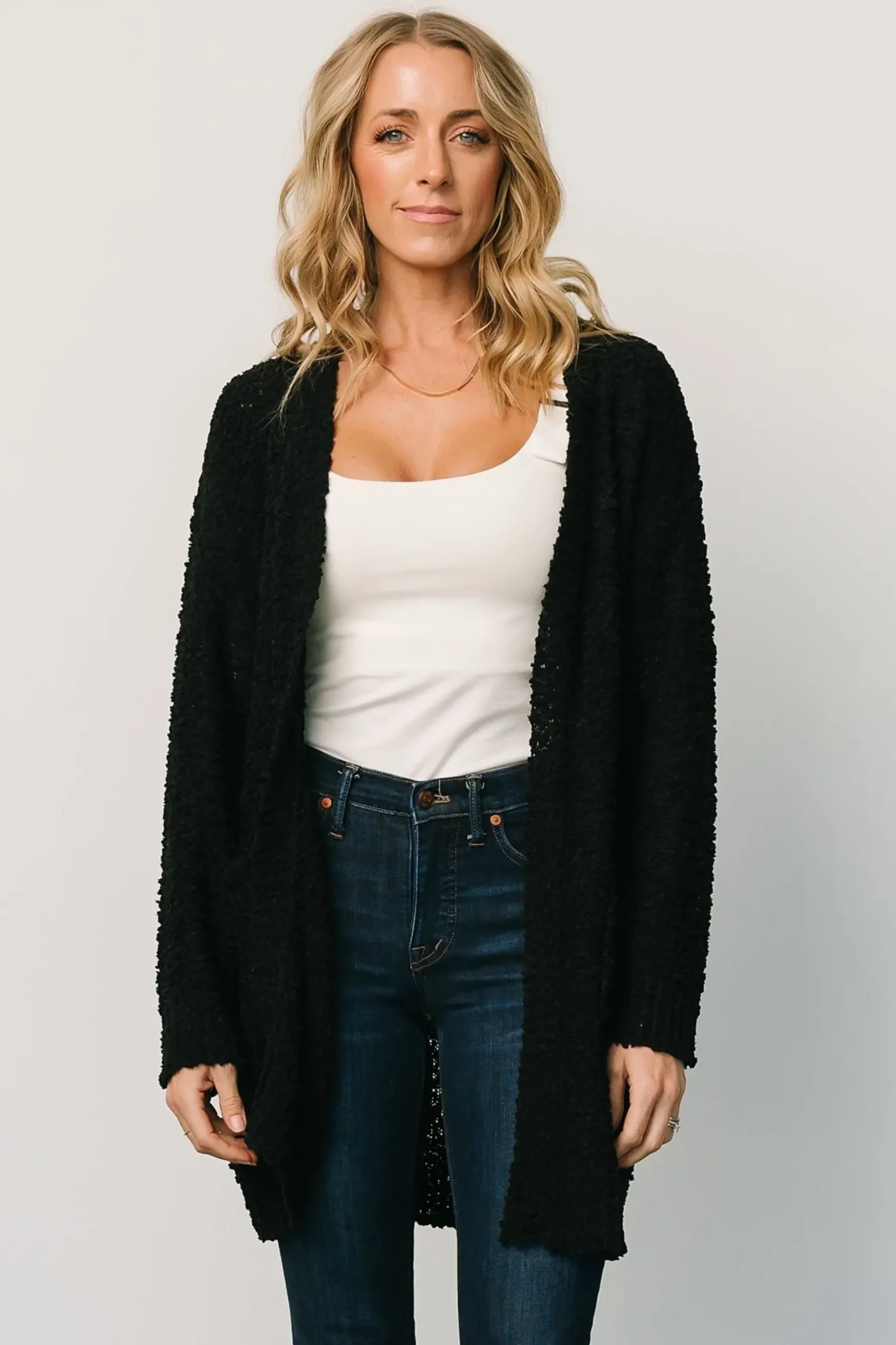 Baltic Born sweaters|cardigans|Oxford Pocket Cardigan | Black