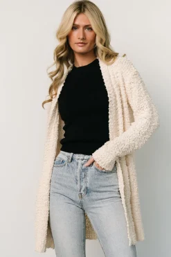 Baltic Born sweaters|cardigans|Oxford Pocket Cardigan | Cream