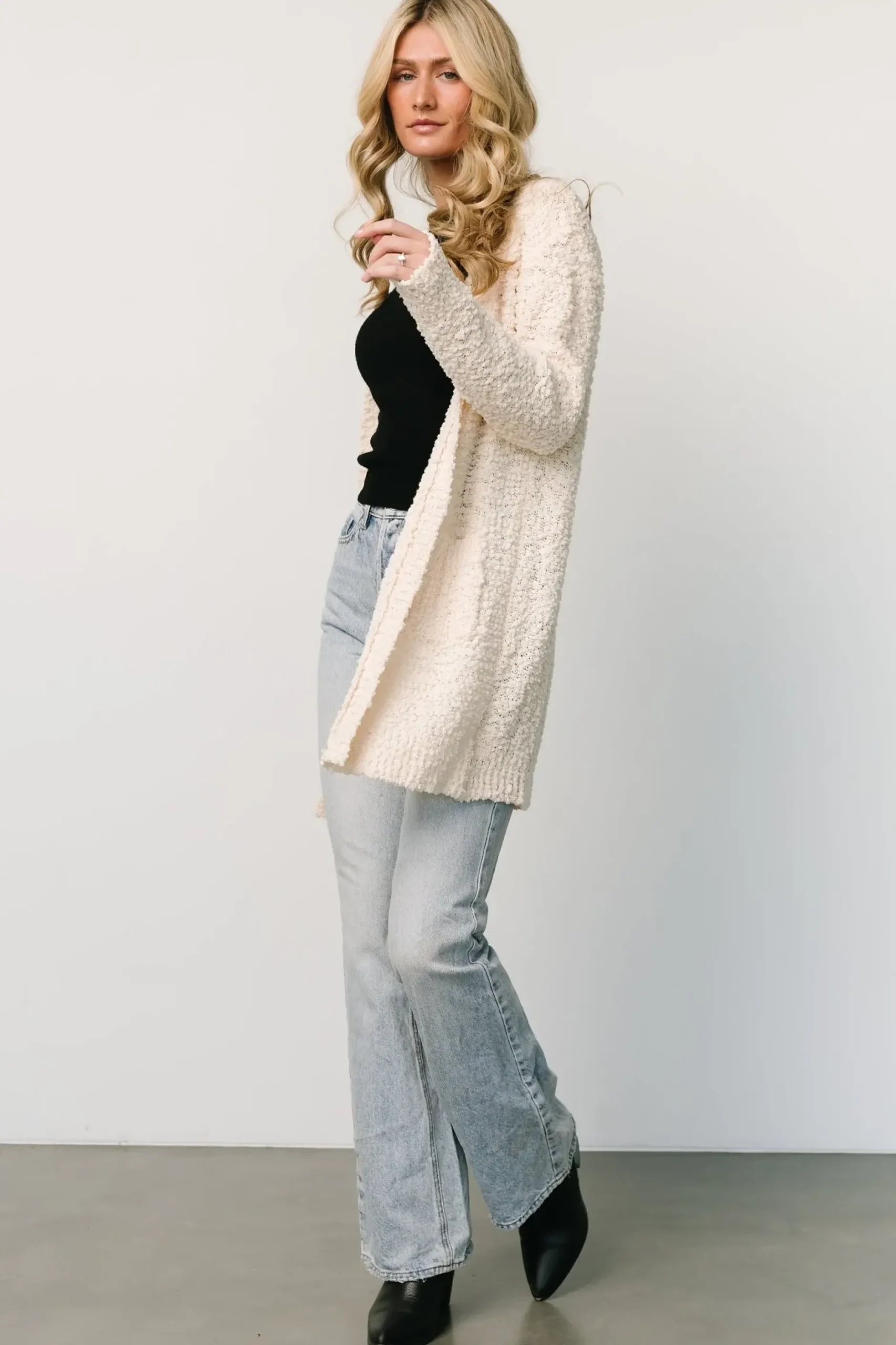 Baltic Born sweaters|cardigans|Oxford Pocket Cardigan | Cream