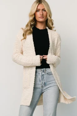 Baltic Born sweaters|cardigans|Oxford Pocket Cardigan | Cream